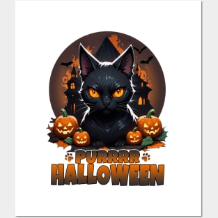 PURRR Halloween Posters and Art